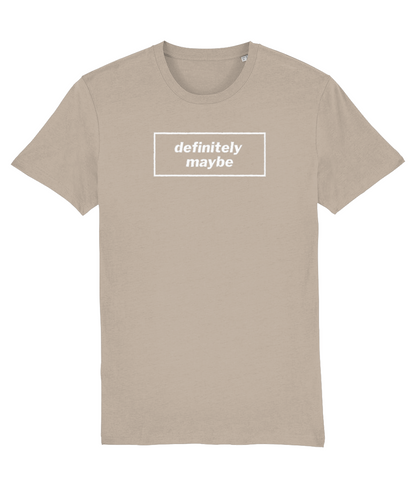 Definitely Maybe T-shirt with white design