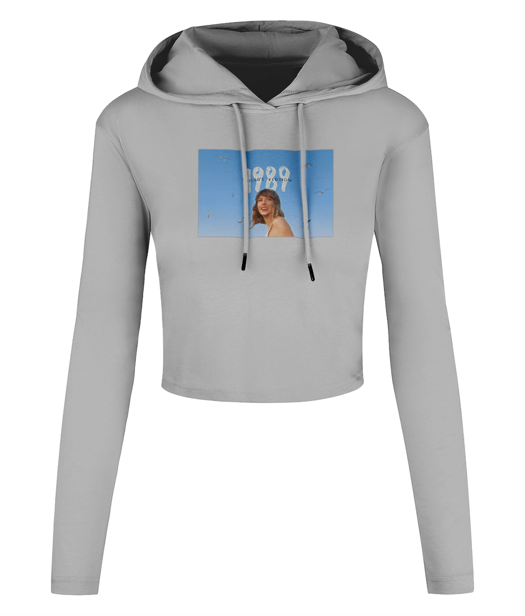 Taylor's Version 1989 Women's Cropped Hooded T-shirt