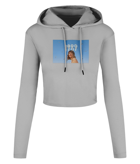 Taylor's Version 1989 Women's Cropped Hooded T-shirt