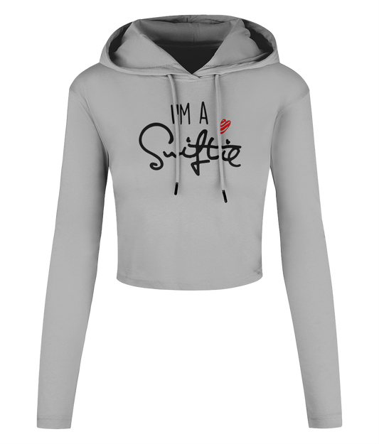 Taylor Swift I'm a Swiftie Women's Cropped Hooded T-shirt