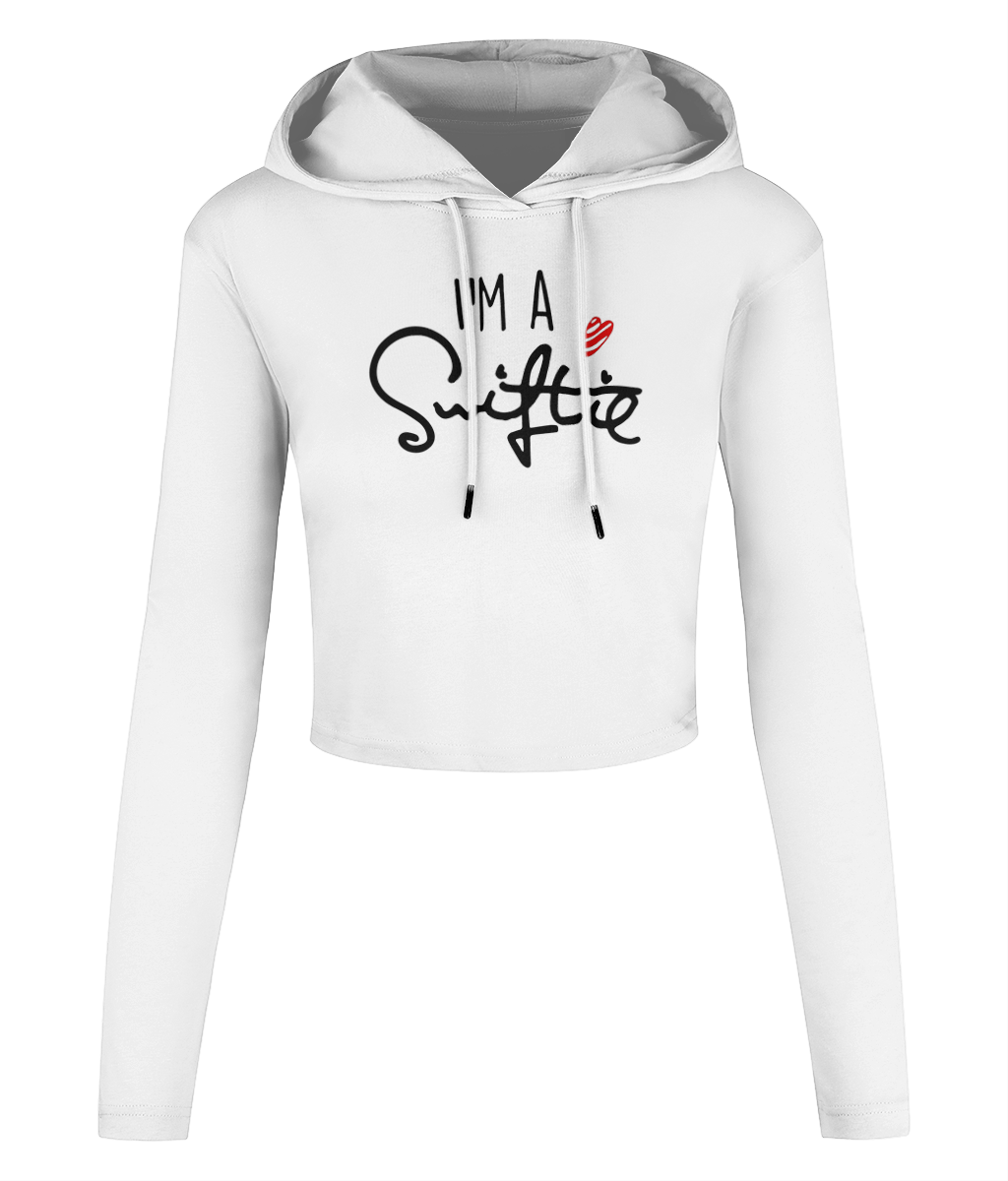 Taylor Swift I'm a Swiftie Women's Cropped Hooded T-shirt