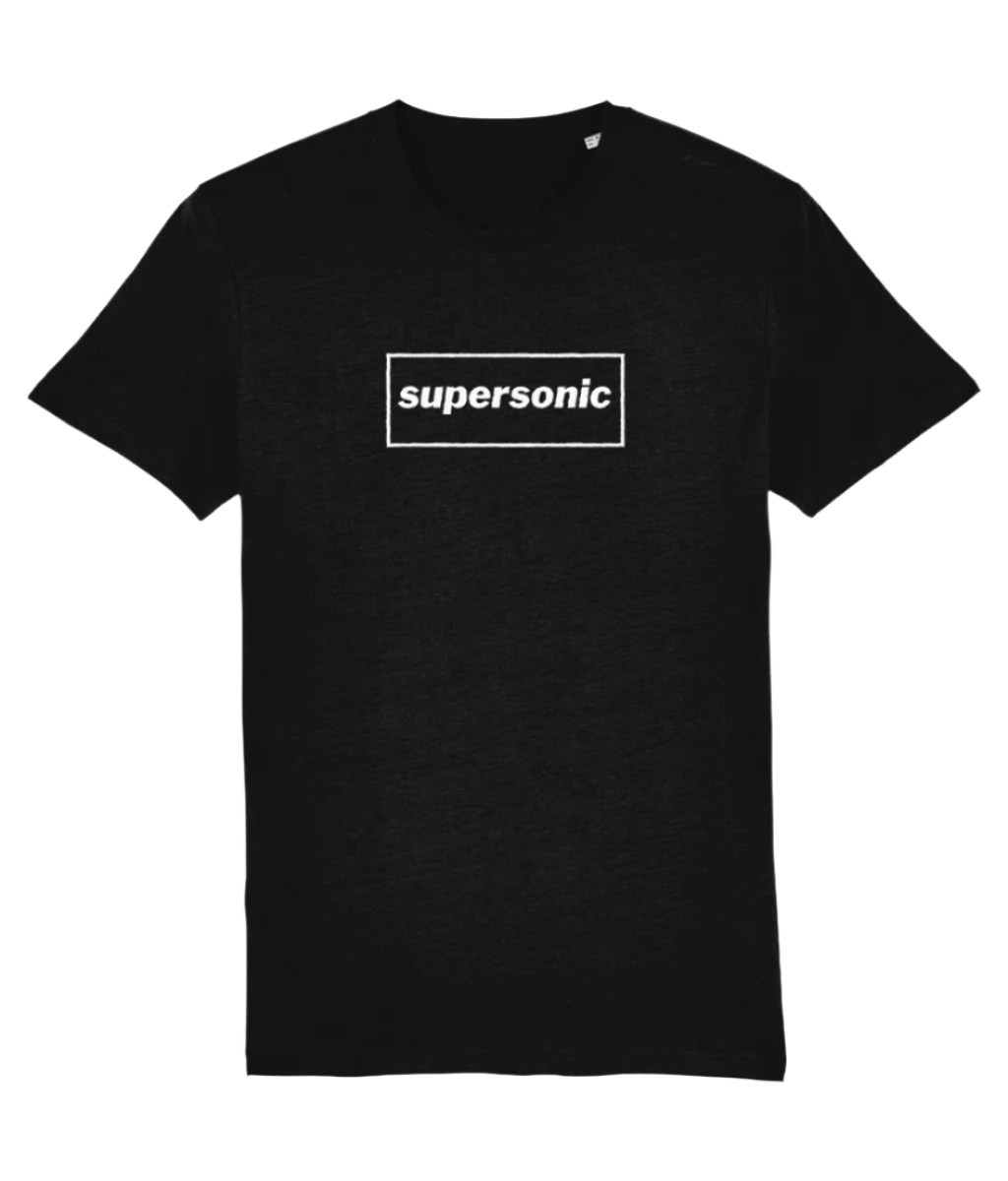 Supersonic T-shirt with white design