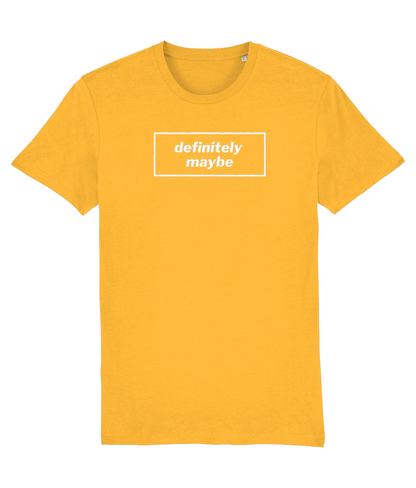 Definitely Maybe T-shirt with white design