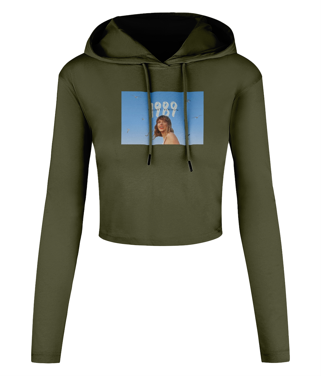 Taylor's Version 1989 Women's Cropped Hooded T-shirt