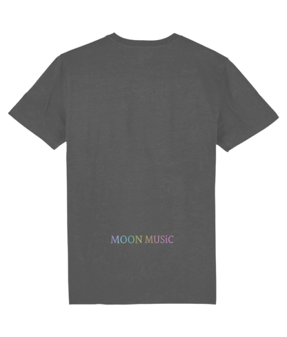 Coldplay Moon Music T-shirt with designs on the sleeves