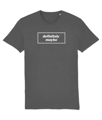 Definitely Maybe T-shirt with white design