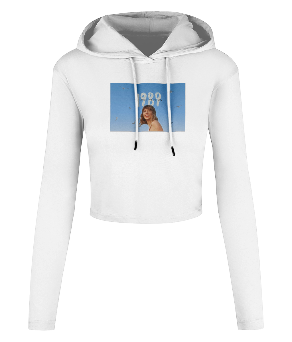 Taylor's Version 1989 Women's Cropped Hooded T-shirt