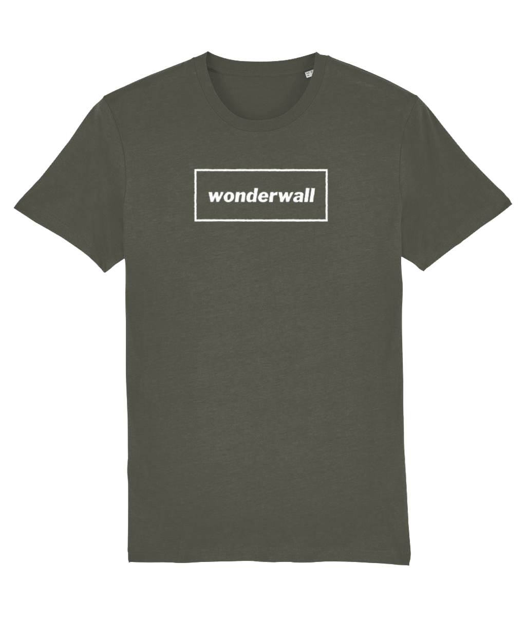 Wonderwall T-shirt with white design