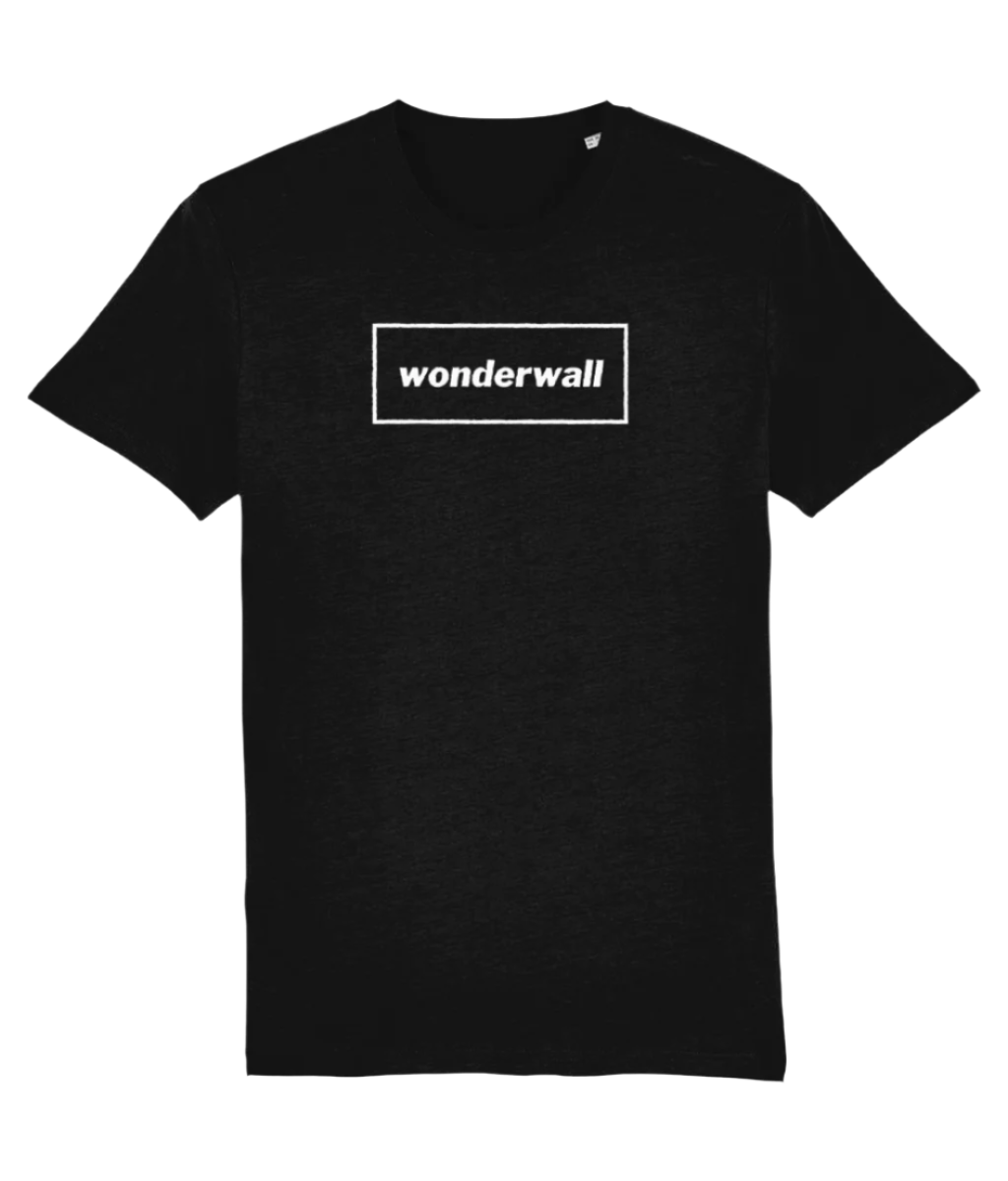 Wonderwall T-shirt with white design