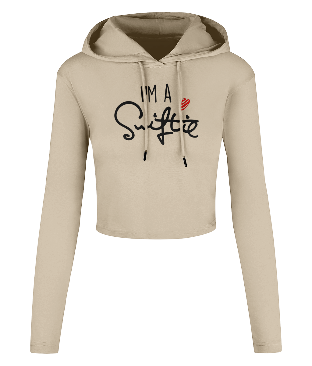 Taylor Swift I'm a Swiftie Women's Cropped Hooded T-shirt