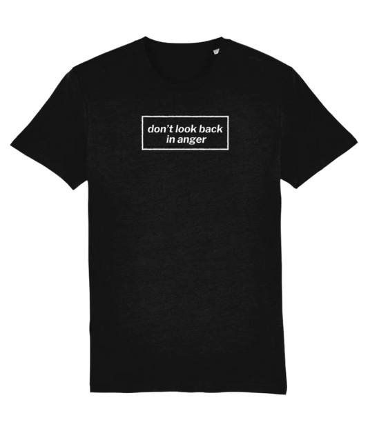 Don't Look Back in Anger T-shirt white design