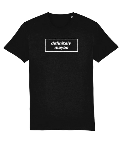 Definitely Maybe T-shirt with white design