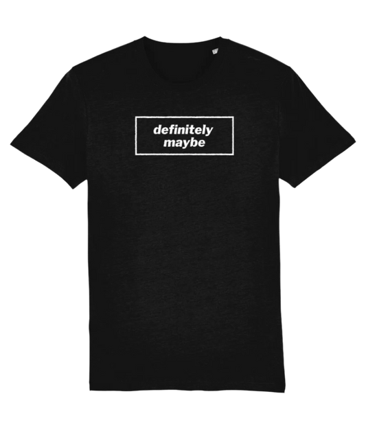 Definitely Maybe T-shirt with white design