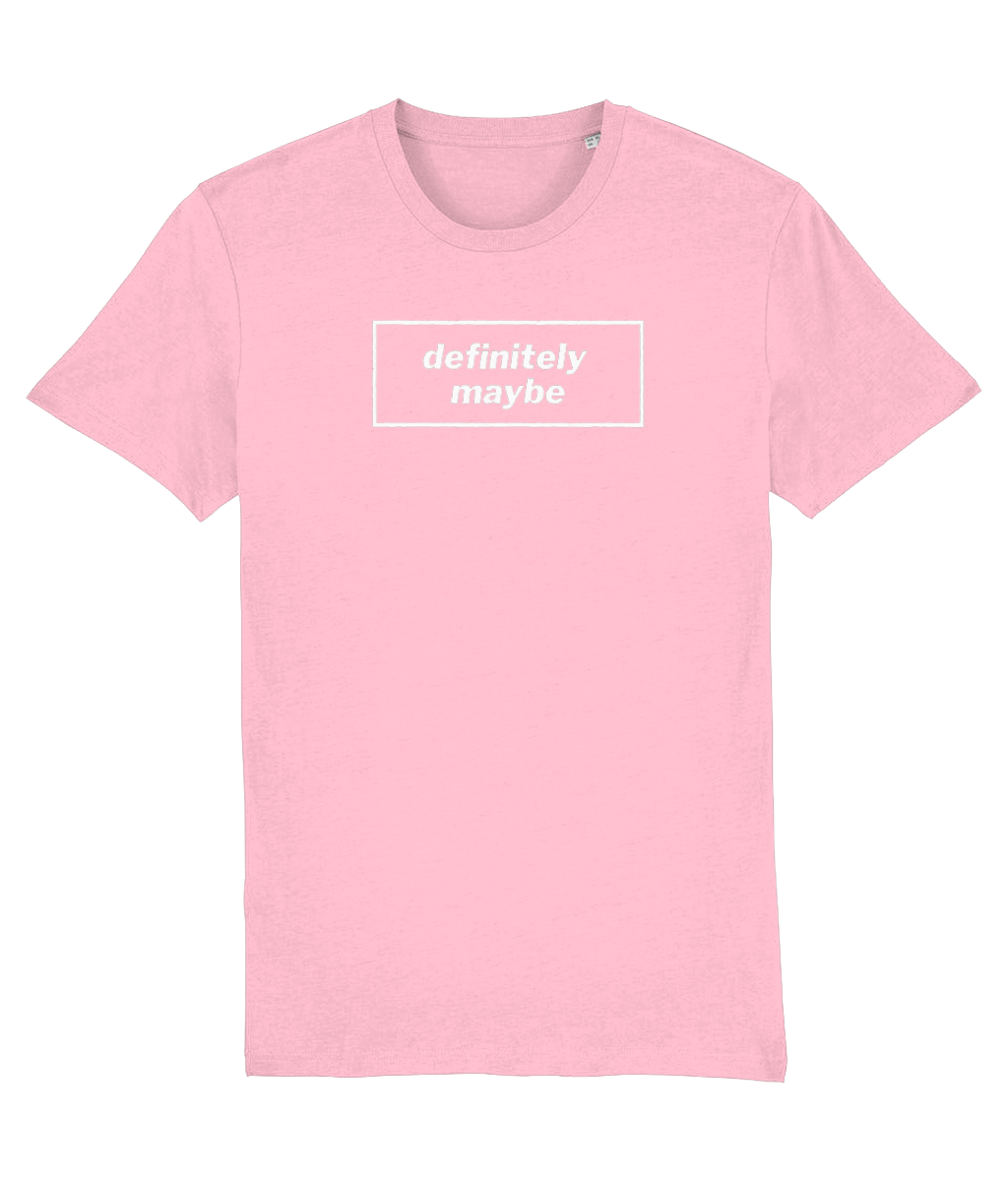 Definitely Maybe T-shirt with white design