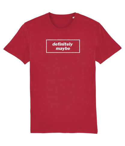 Definitely Maybe T-shirt with white design