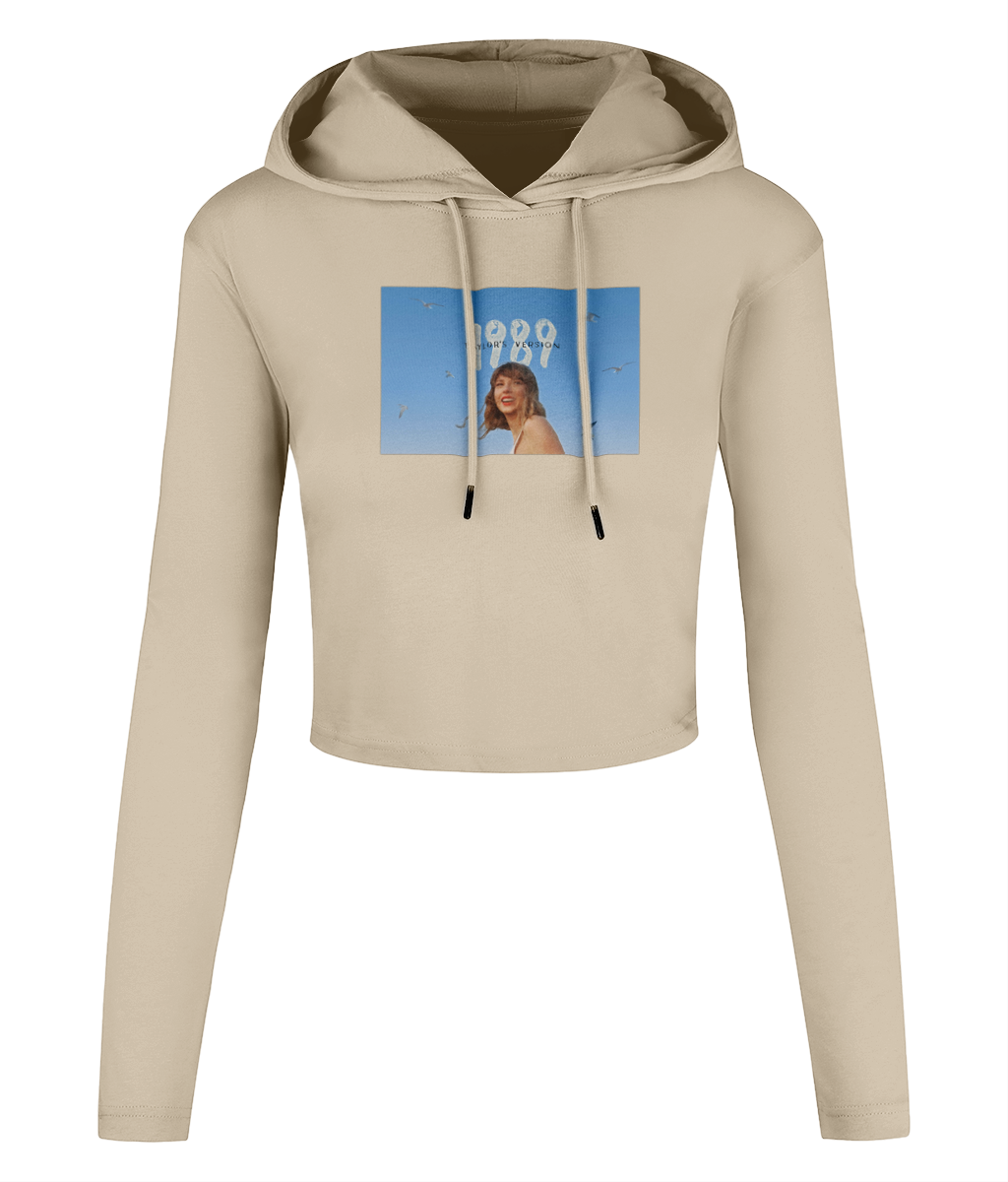 Taylor's Version 1989 Women's Cropped Hooded T-shirt